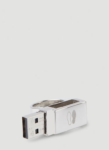 D'heygere x Deewee USB Signet Ring Silver hey0348001