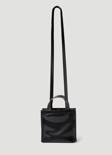 Acne Studios Logo Shopper Mini Tote Bag Black acn0352001