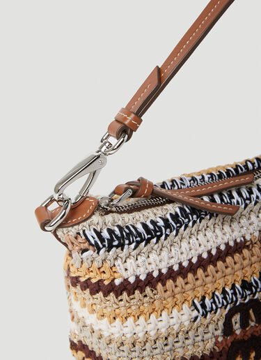 Miu Miu Crochet Shoulder Bag Natural miu0252056