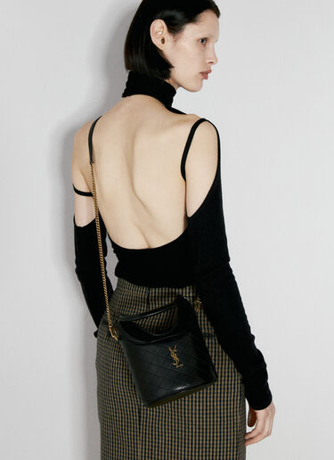 Saint Laurent 게이비 버킷 숄더백  블랙 sla0255102