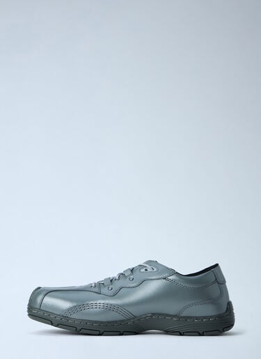 Dr. Martens Aurix 5i Gunmetal Satin Finish Leather Lace Ups Grey drm0365004