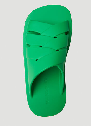 Bottega Veneta Plat Sandals Green bov0151057