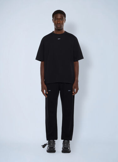 Off-White Stencil Arrow Skate Logo T-Shirt Black ofw0162001