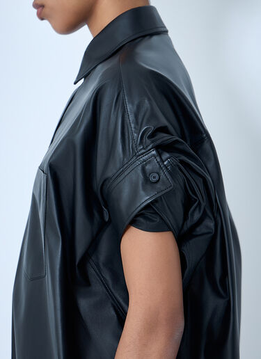 Balenciaga Tucked Sleeve Shirt Black bal0263017