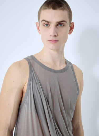 Rick Owens Draped Tank Top Beige ric0159032