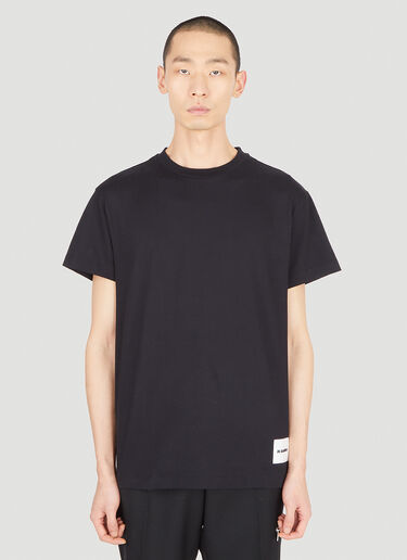 Jil Sander+ Set of Three Short Sleeve T-Shirts Black jsp0147008
