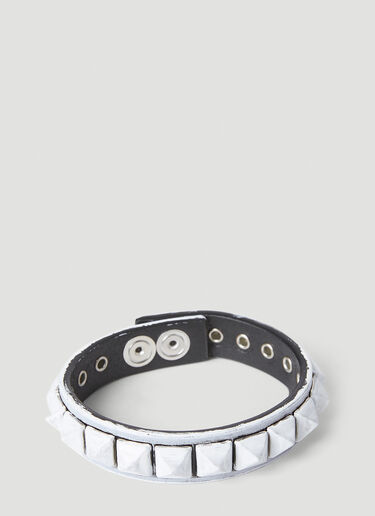 MM6 Maison Margiela Studded Bracelet Black mmm0152013