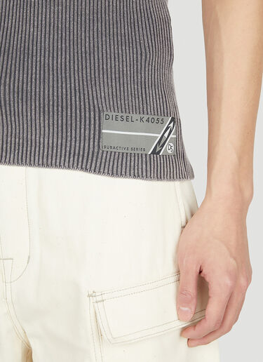 Diesel K-Erry Knitted T-Shirt Grey dsl0151016