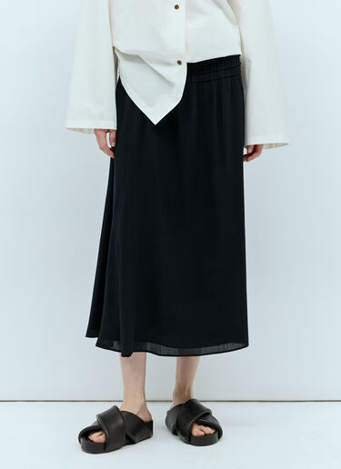 Chloé 中长喇叭半裙  蓝色 chl0255012