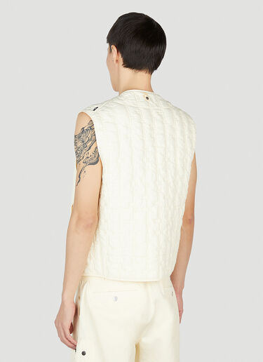 Quilted Vest Stone Island Shadow Project Quilted Vest Cream shd0152017