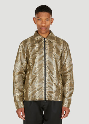 Soulland Mapp Snake Print Jacket Brown sld0149009