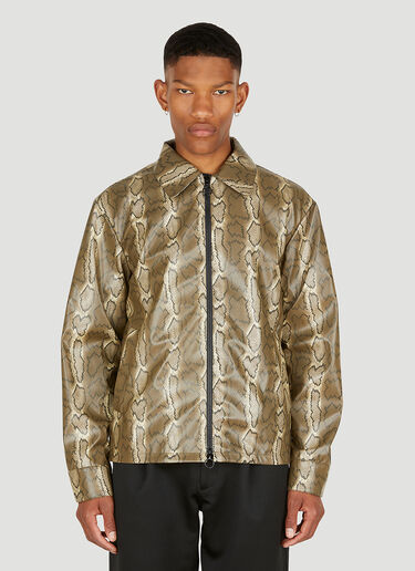 Soulland Mapp Snake Print Jacket Brown sld0149009