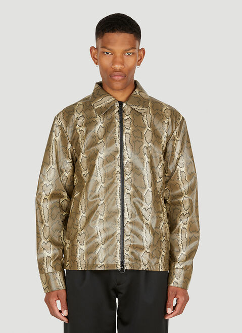 Soulland Mapp Snake Print Jacket Pink sld0352002