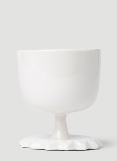 Paula Canovas del Vas フラワーカップ ホワイト pcd0350021
