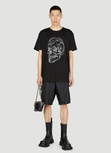 Alexander McQueen 스컬 티셔츠 블랙 amq0152003
