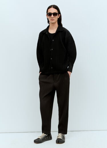 Homme Plissé Issey Miyake 월간 색상: 2월 플리츠 셔츠 블랙 hmp0156011