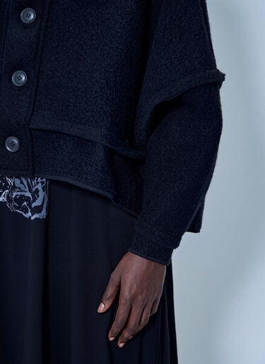 LIMI Feu Pile Out Seam Design Jacket Black lmf0263008