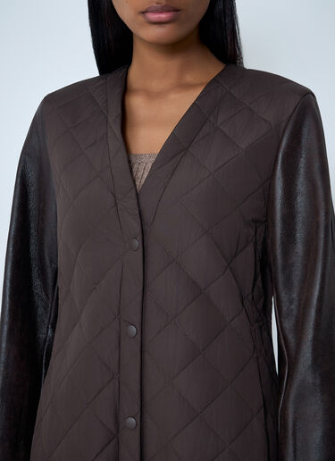 Quilted Maxi Coat Max Mara Quilted Maxi Coat Brown max0262050