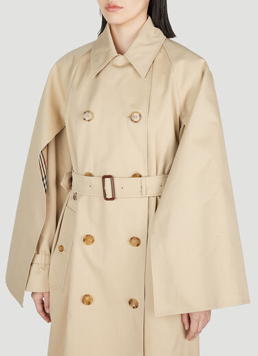 Burberry Cotness Double-Breasted Trench Coat Beige bur0253008