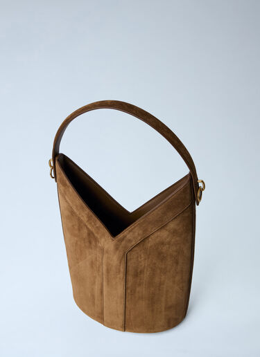 Saint Laurent Y Top-Handle Bucket Bag Brown sla0263098