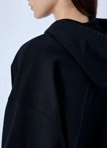 LN-CC® - Balenciaga: Printed Zip Hoodie - Black Balenciaga Printed Zip Hoodie Black bal0265017
