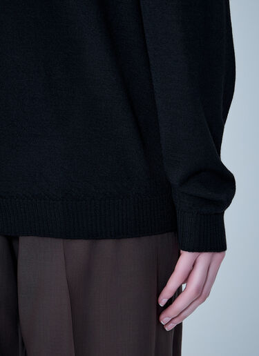 Rick Owens V Neck Pull Knit Black ric0263039