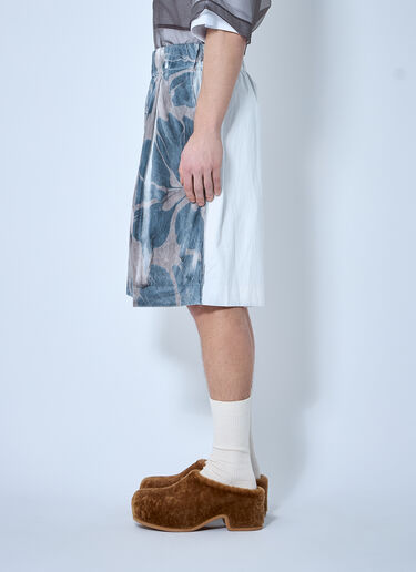 Dries Van Noten 印花棉质短裤  棕色 dvn0160011