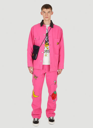 Sky High Farm Workwear Workwear Canvas Pants Pink skh0350015