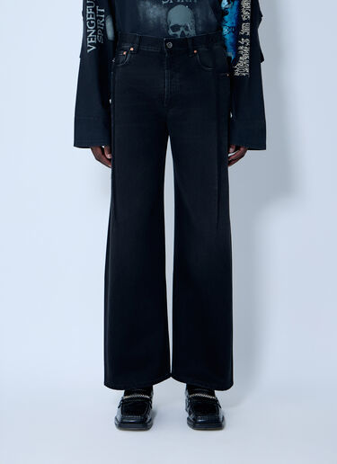 Vetements Reconstructed Jeans Black vet0162008