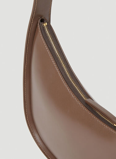 The Row Half Moon Shoulder Bag Brown row0253012