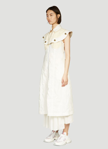 2 MONCLER 1952 Detachable-Panel Dress White mge0240005