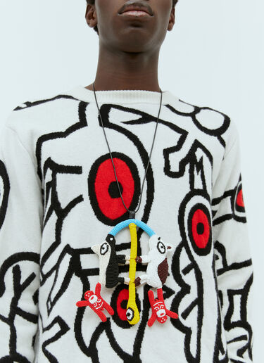 Walter Van Beirendonck Dogs Jewel Necklace Multicolour wlt0154032