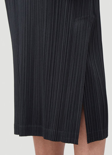 Pleats Please Issey Miyake Basics Long-Sleeved Dress Black plp0240013