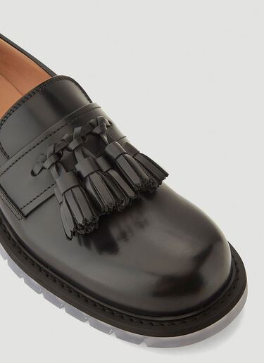 Tassel Leather Loafers Bottega Veneta Tassel Leather Loafers Black bov0142018