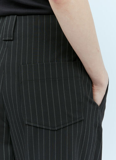Pinstripe High-Rise Suit Pants GANNI Pinstripe High-Rise Suit Pants Black gan0254001