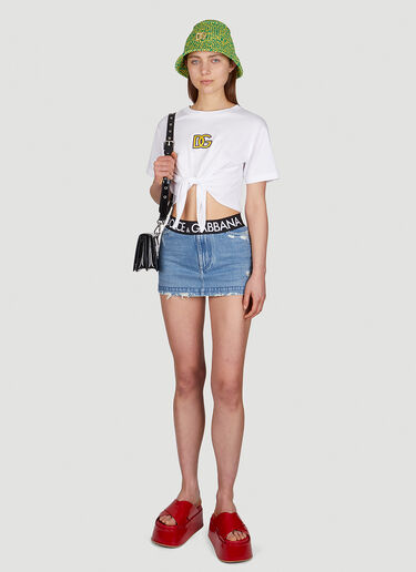 Capri Knot T-Shirt Dolce & Gabbana Capri Knot T-Shirt White dol0249028