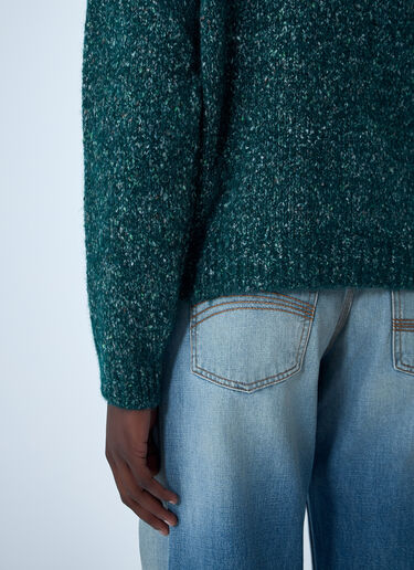 ERL Wool-Blend Sweater Green erl0162006