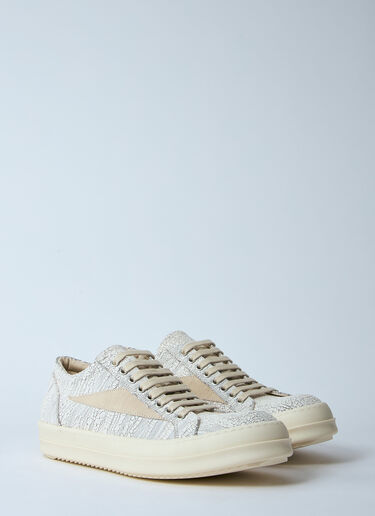 Rick Owens DRKSHDW 코팅 마감 빈티지 스니커즈 화이트 drk0160020