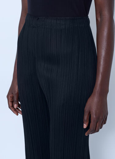 LN-CC® - Pleats Please Issey Miyake: July Pleated Pants - Black Pleats Please Issey Miyake July Pleated Pants Black plp0266001