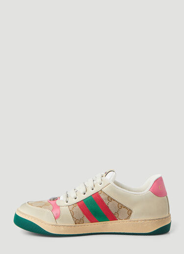 Gucci Screener Logo Sneakers  Beige guc0245114