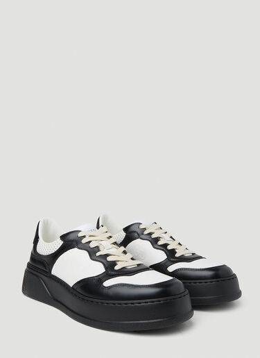 Gucci Monochrome Embossed Sneakers Black guc0251075