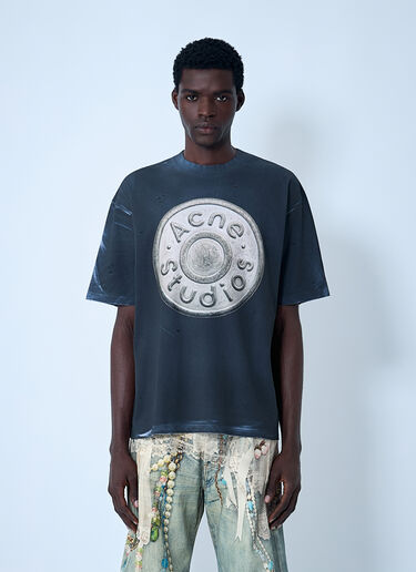 Acne Studios Logo Motif T-Shirt Black acn0162015