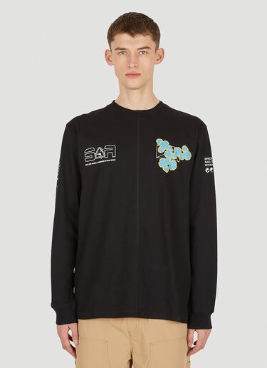 Space Available Upcycled Earth Long Sleeve T-Shirt Black spa0350017