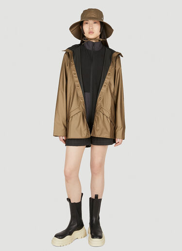 Short Hooded Jacket Rains Short Hooded Jacket Brown rai0348001