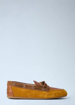 Miu Miu Suede Boat Shoes Brown miu0264030