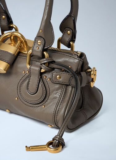 Chloé Small Paddington Chain Shoulder Bag Grey chl0263122