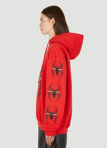 VTMNTS Spider Hooded Sweatshirt Red vtm0350014