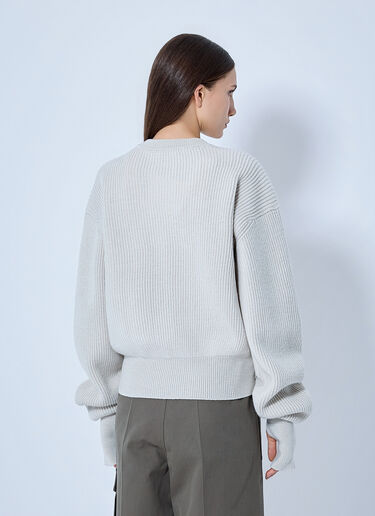 LN-CC® - RIER: Roundneck Zip Utility Sweater - Light Grey RIER Roundneck Zip Utility Sweater Light Grey rrr0265002
