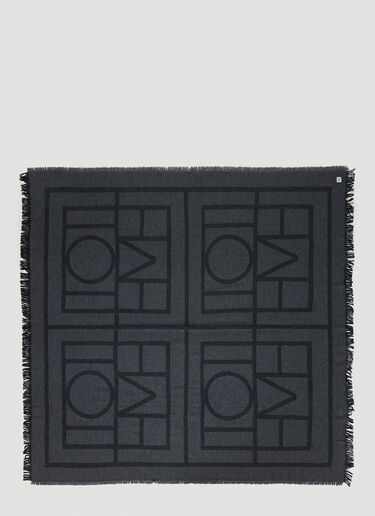 TOTEME Monogram Scarf Grey tot0251011