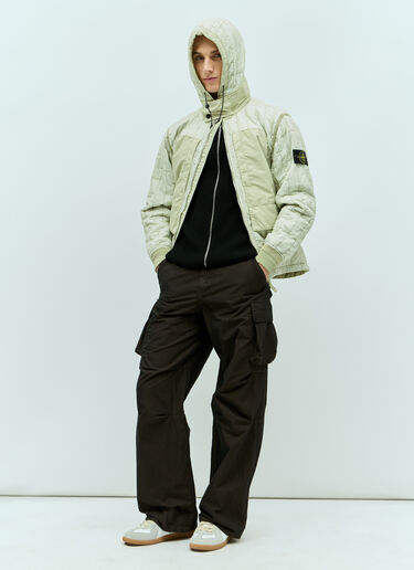 Stone Island Embroidered Padded Jacket Green sto0156029